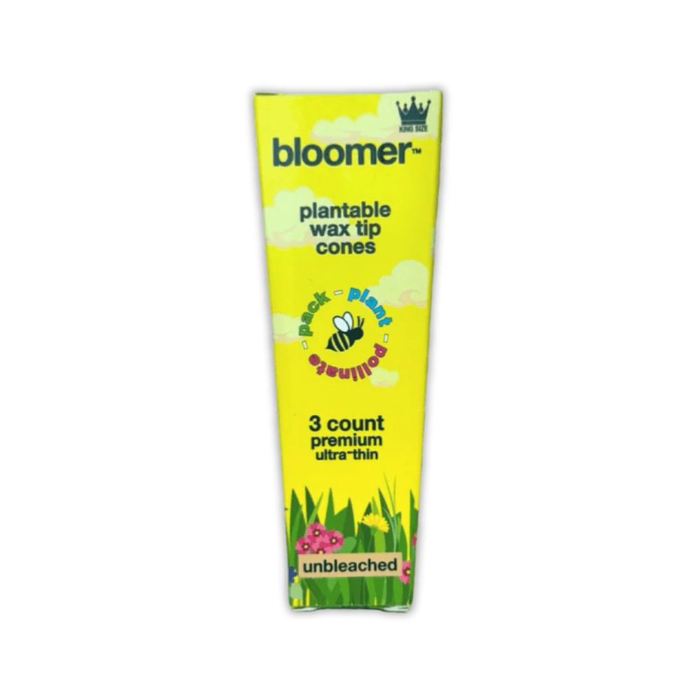 Bloomer Plantable Wax Tip Unbleached King Size Pre - Rolled Cones - Pop Smoke Supply