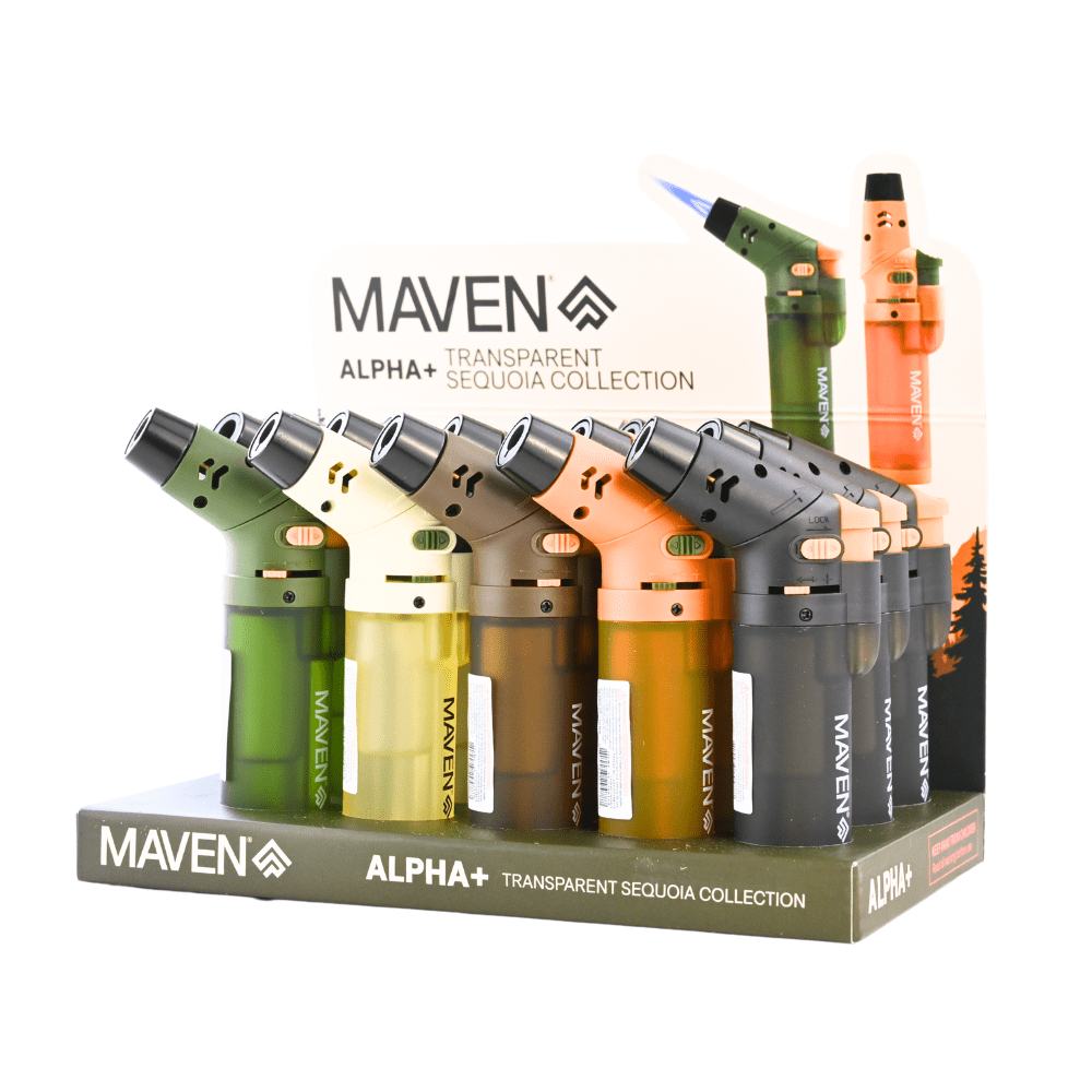 Maven Alpha+ Transparent Sequoia Collection Lighter - Pop Smoke Supply