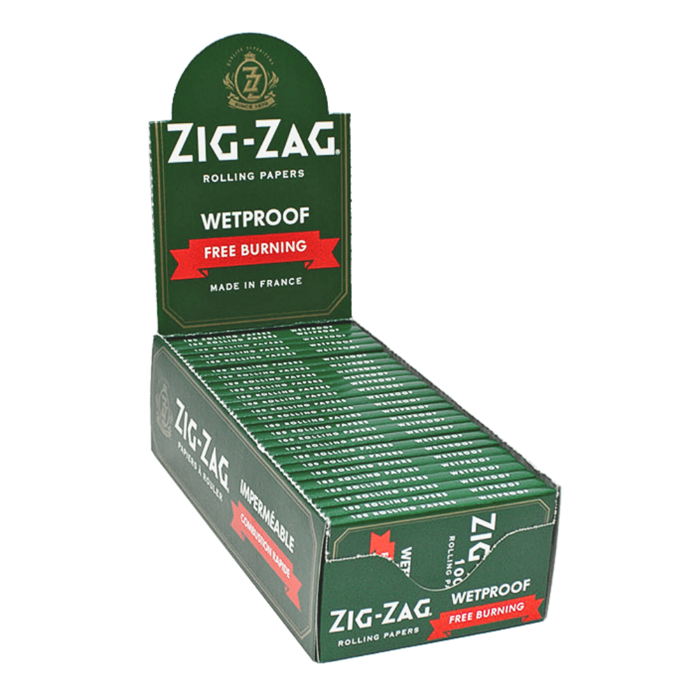 Zig Zag Green Wetproof Papers - Pop Smoke Supply