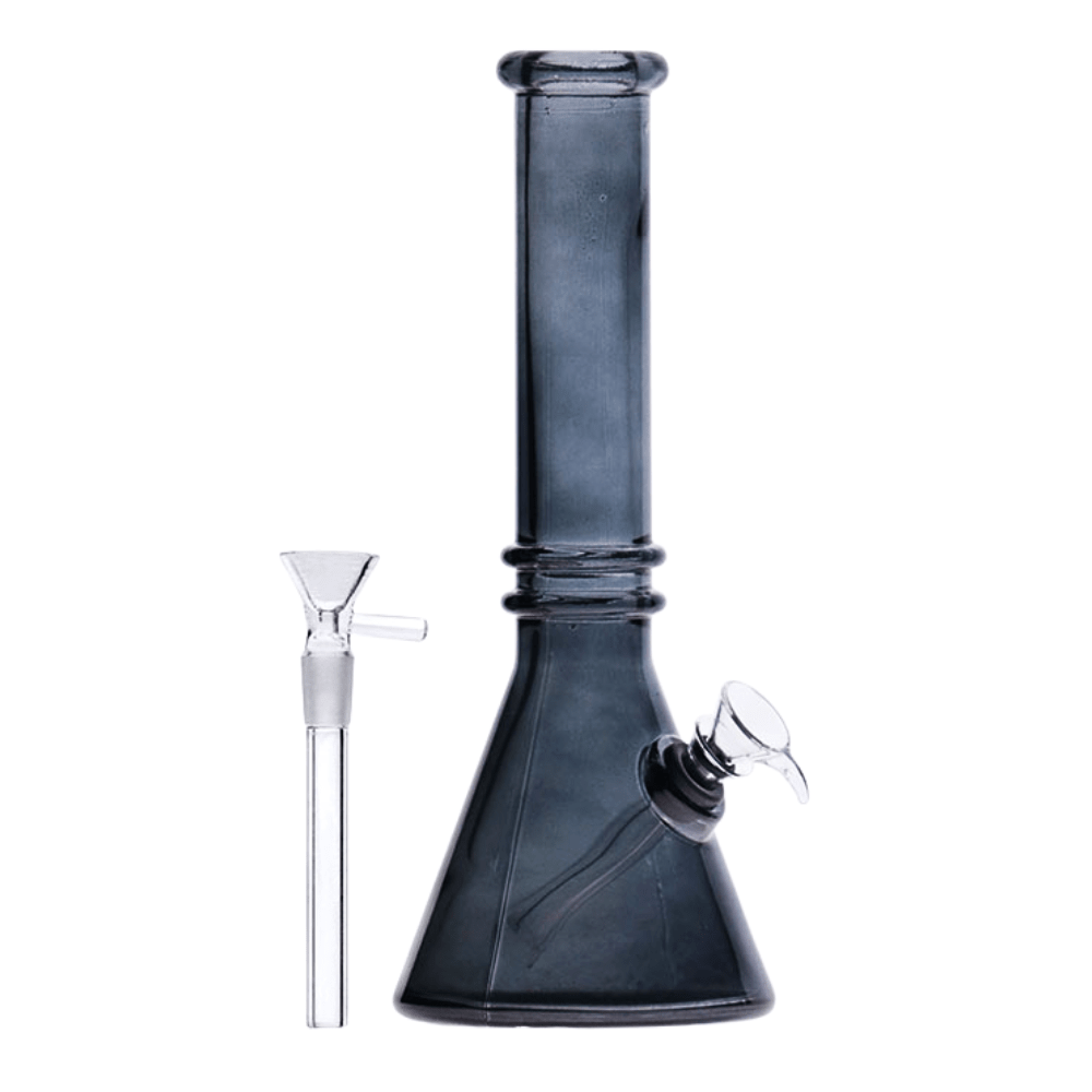 10" Double Ring Soft Glass Bong - Pop Smoke Supply