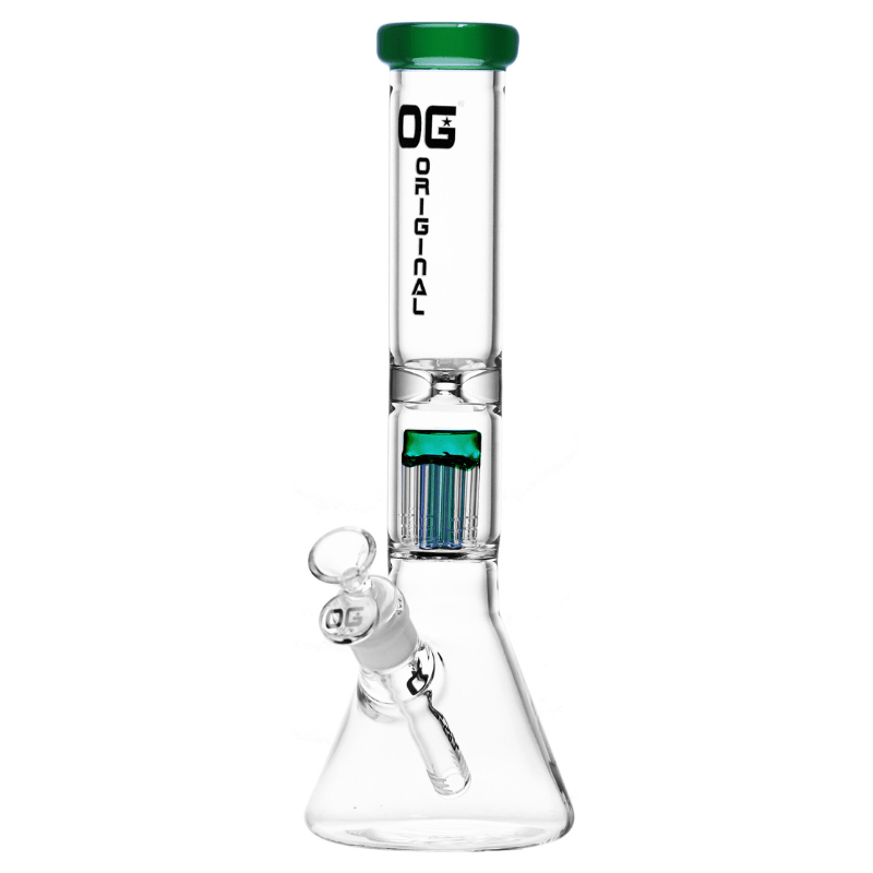 12" OG Original Colored Tree Perc Beaker Bong - Pop Smoke Supply