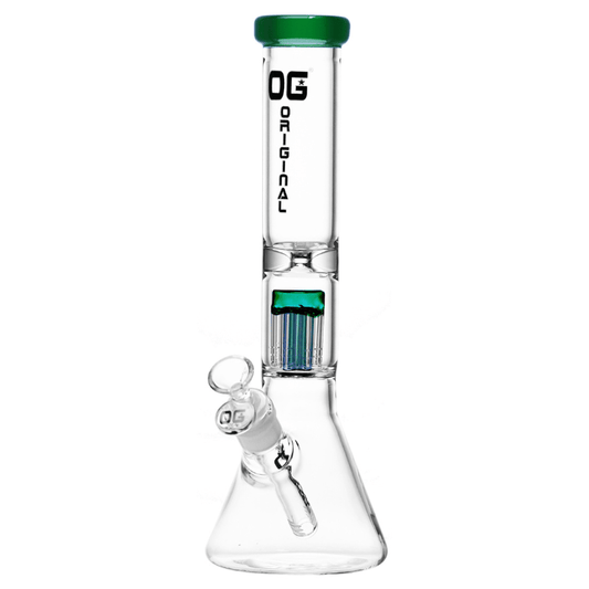 12" OG Original Colored Tree Perc Beaker Bong - Pop Smoke Supply