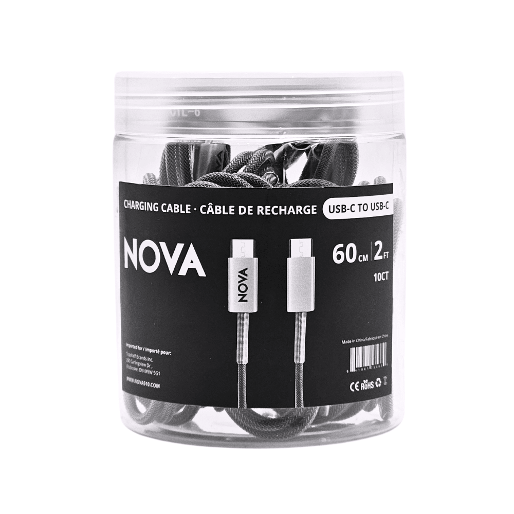 Nova 2ft USB - C to USB - C Charging Cable - Pop Smoke Supply