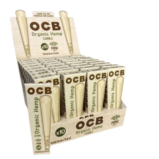 OCB Organic Hemp Mini Pre - Rolled Cones with Tip - Pop Smoke Supply