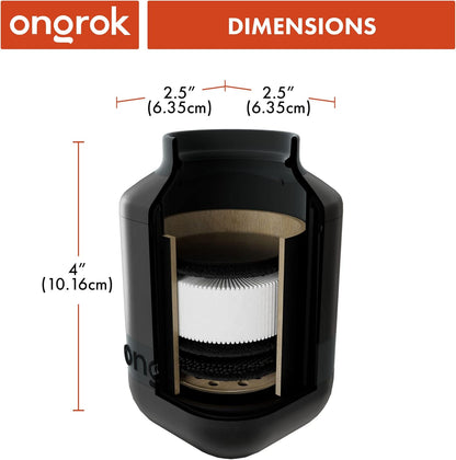 Ongrok Personal Air Filter with Replaceable Cartridges - Pop Smoke Supply