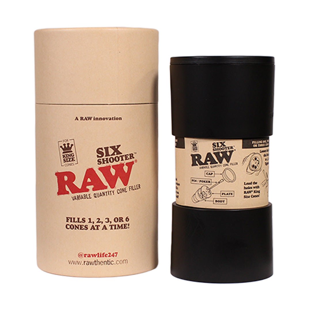 RAW Cone Fillers - Six Shooter 1 1 - 4 - Pop Smoke Supply